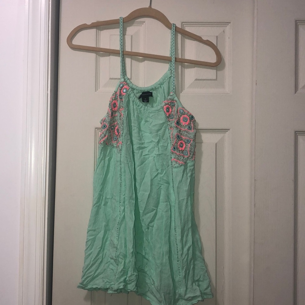Teal tank top